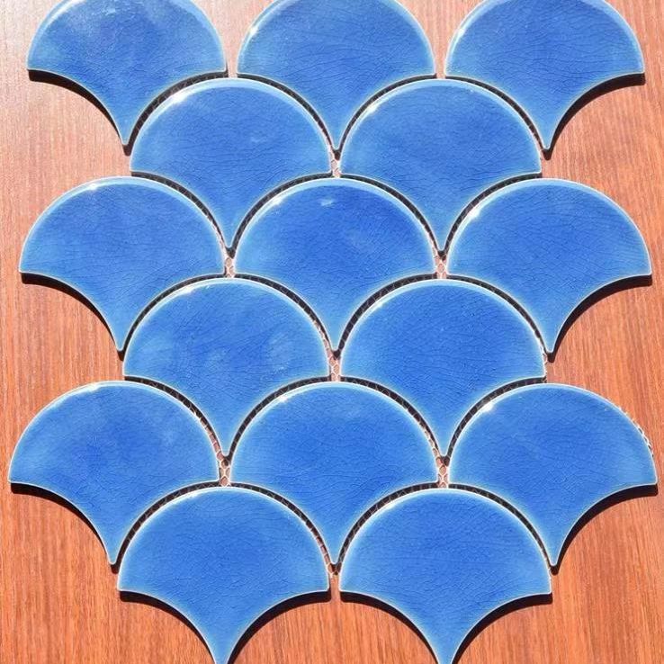Fish Scale Tiles Blue