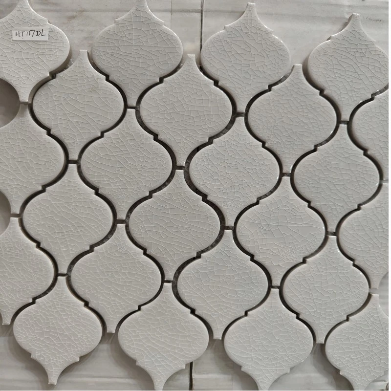 Lantern Mosaic Tile Backsplash Blue