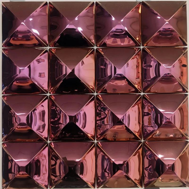 Metal Mosaic Tile Backsplash