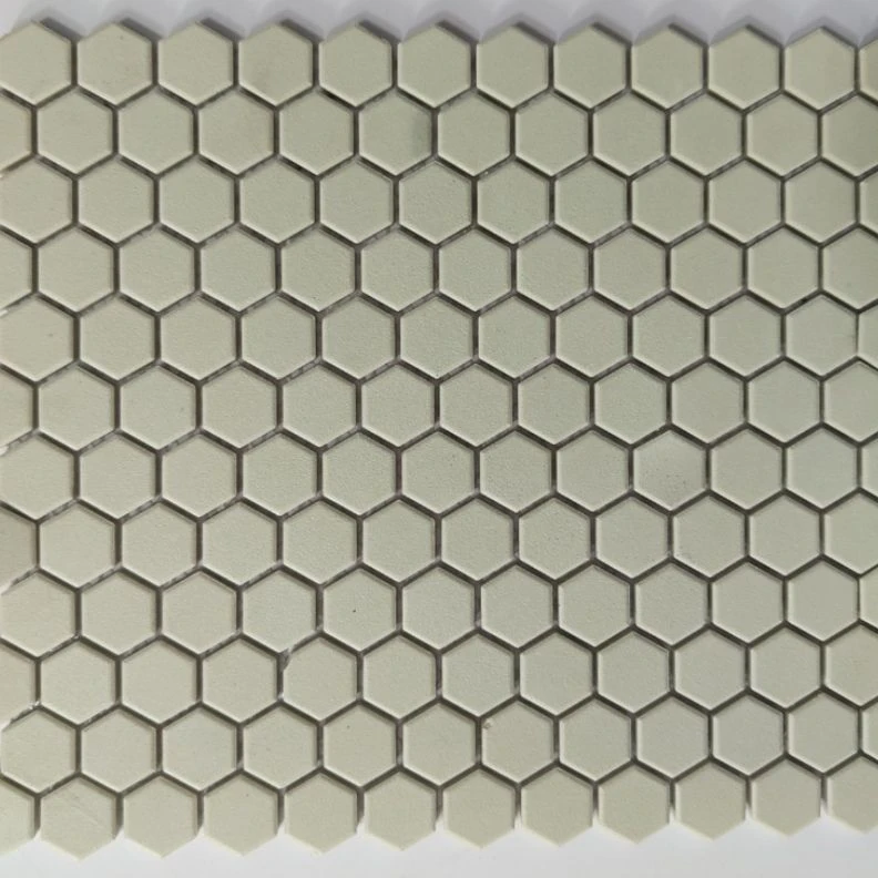 Small Hexagon Floor Tile White