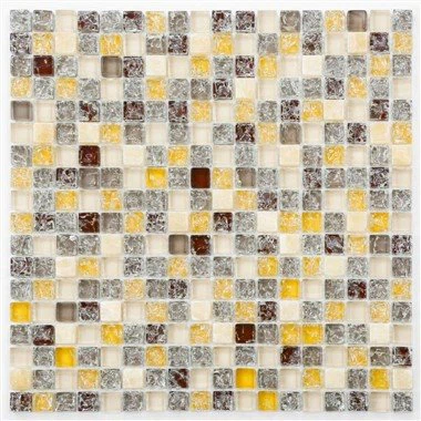 Ice Crackle Glass Mosaic Tiles