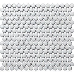 White Marble Round Mosaic Tile